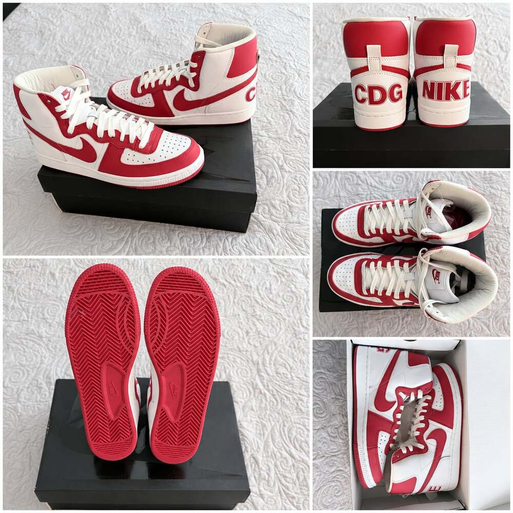 Comme des Garcons Homme Plus x Nike Terminator High SP White and University Red